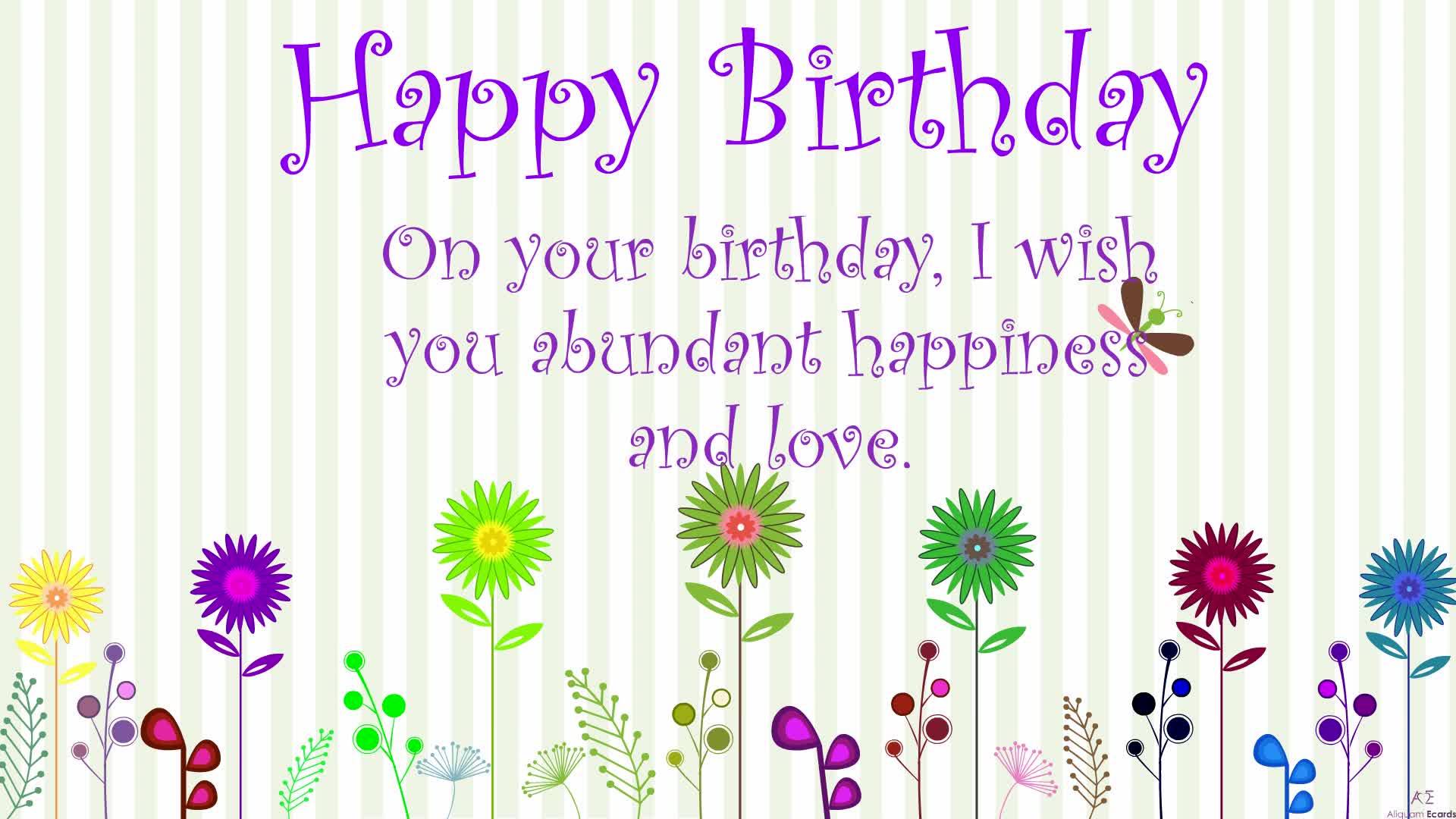 lovely message on birthday image