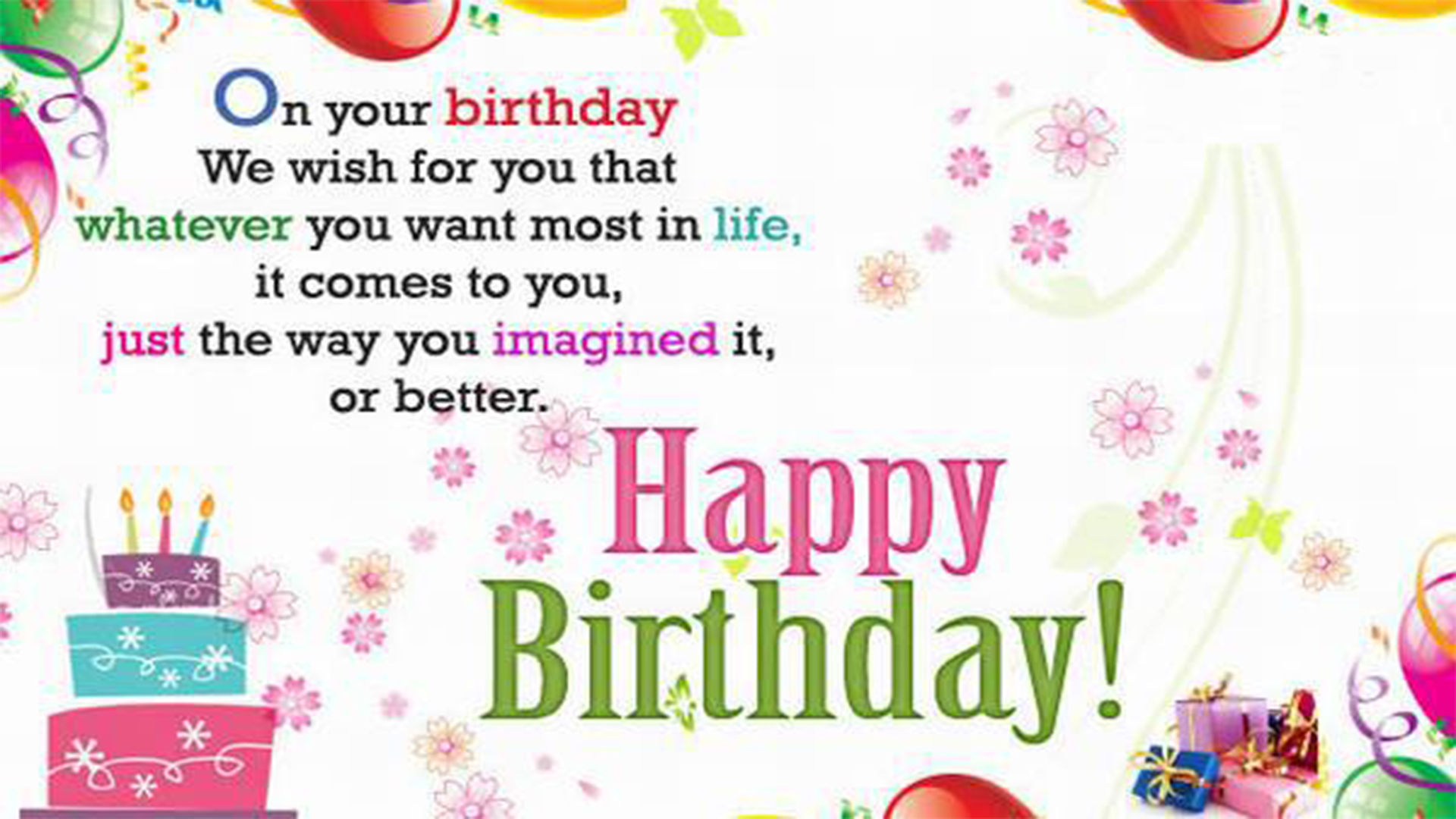 beautiful happy birthday wishes picture