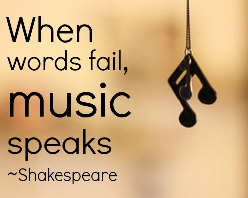 When words fail music speaks by William Shakespeare