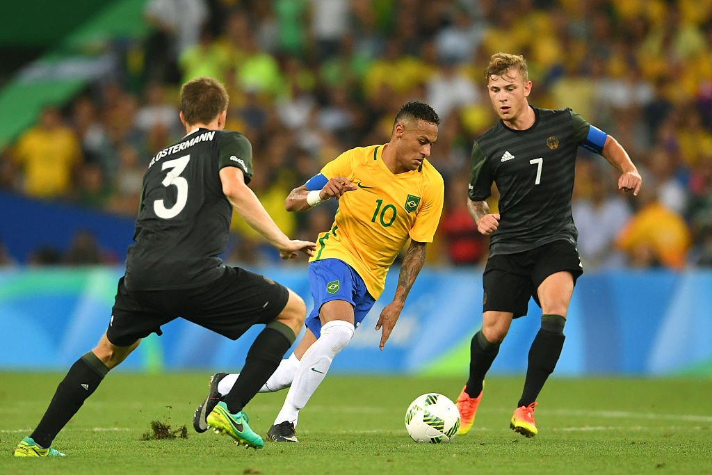 Neymar in action Rio 2016 Final match