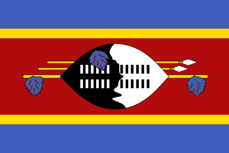 Swaziland official flag wallpaper