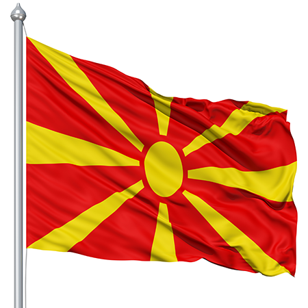 macedonia waving flag