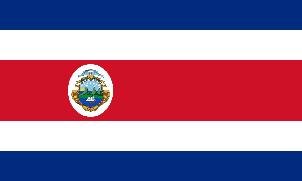 official flag of costa rica