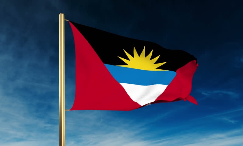 antigua and barbuda waving flag image