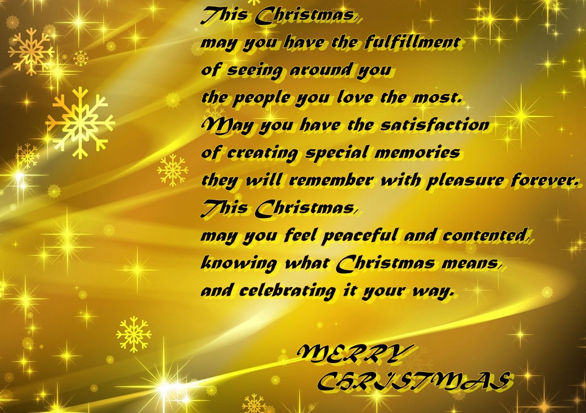 beautiful christmas greeting golden words 2016