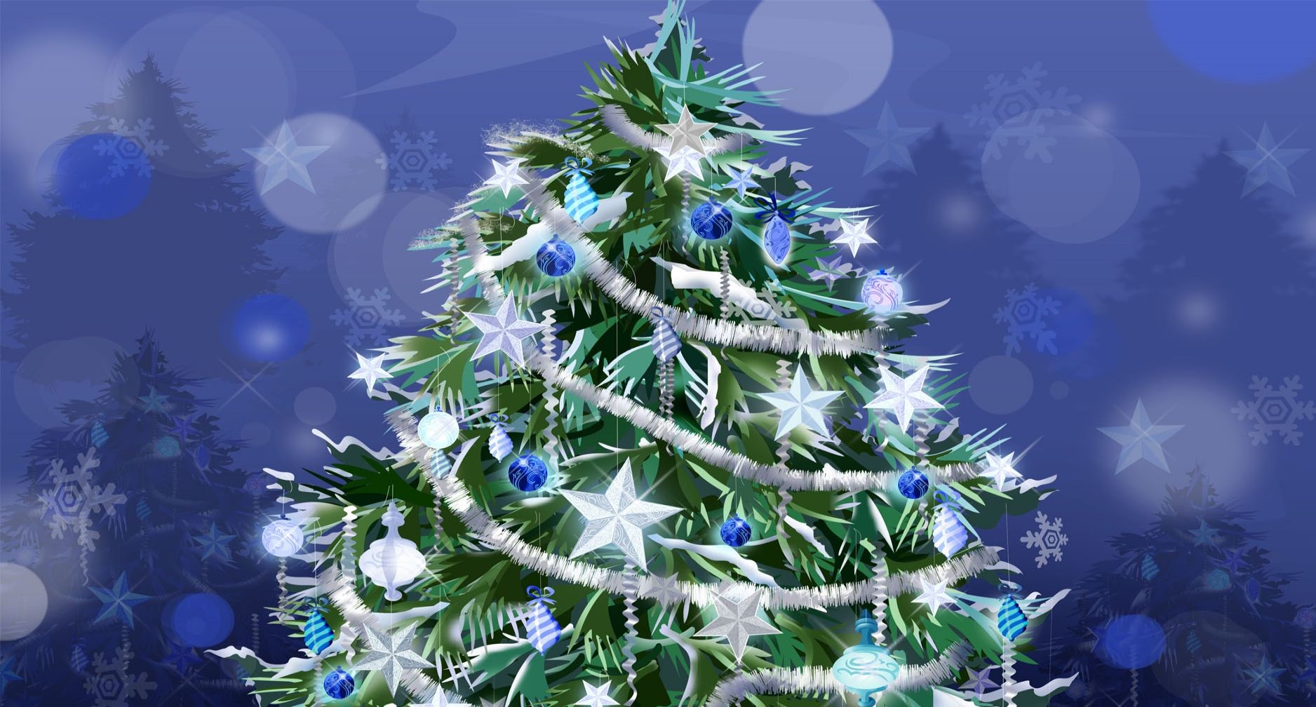 decorated christmas tree hd image 2016
