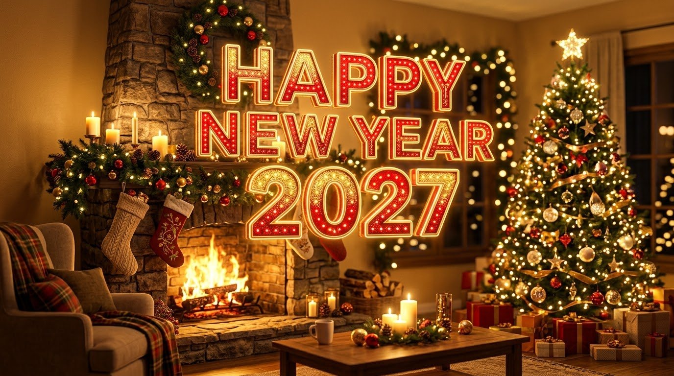 happy new year 2027 card