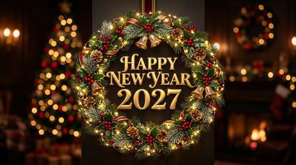 new year 2027 card pic