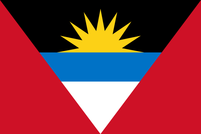 official flag of antigua and barbuda