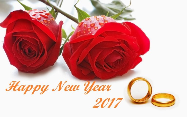 simple and beautiful new year greetings card