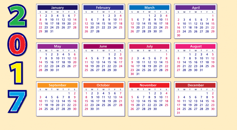 calendar-2017 small size