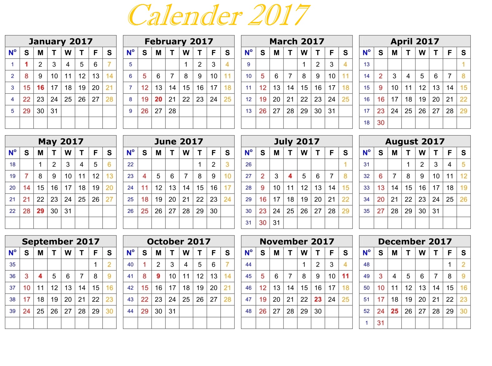 calendar-hd-images-2017