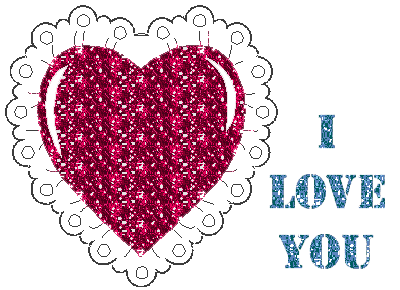 glittering image for i love you