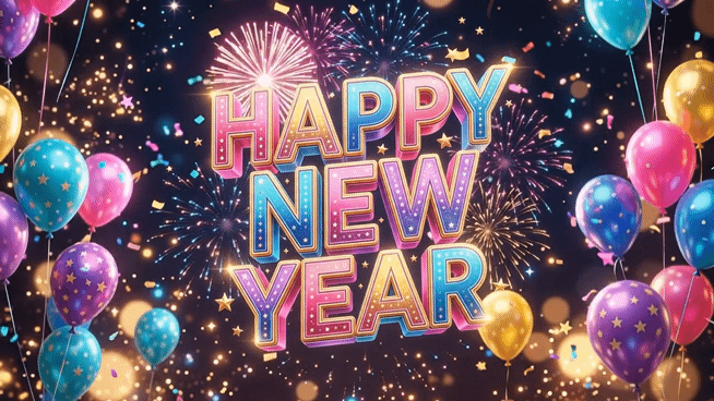 happy new year gif animation