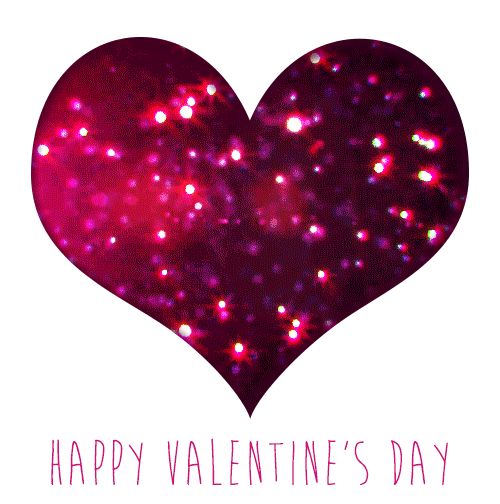 glittering heart valentines day image