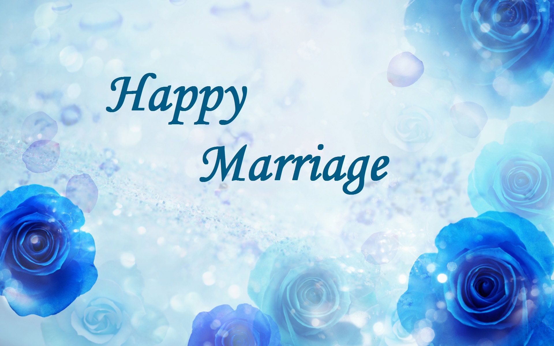 beautiful marriage wishing card with flower image