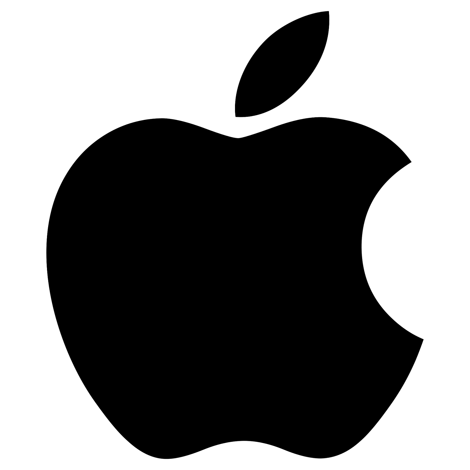 black apple logo image