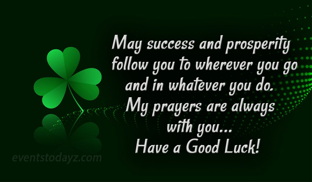 good luck message image free