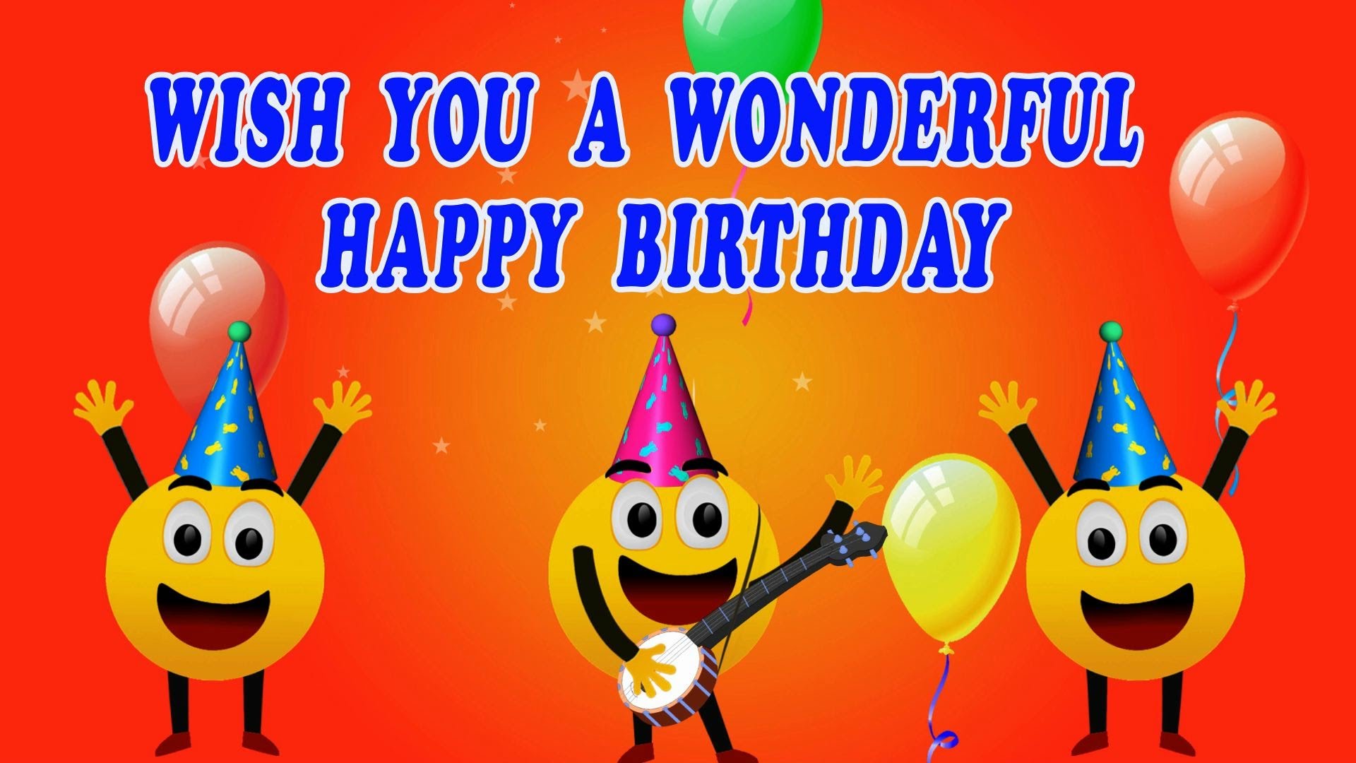 happy birthday card with smiley image 2017