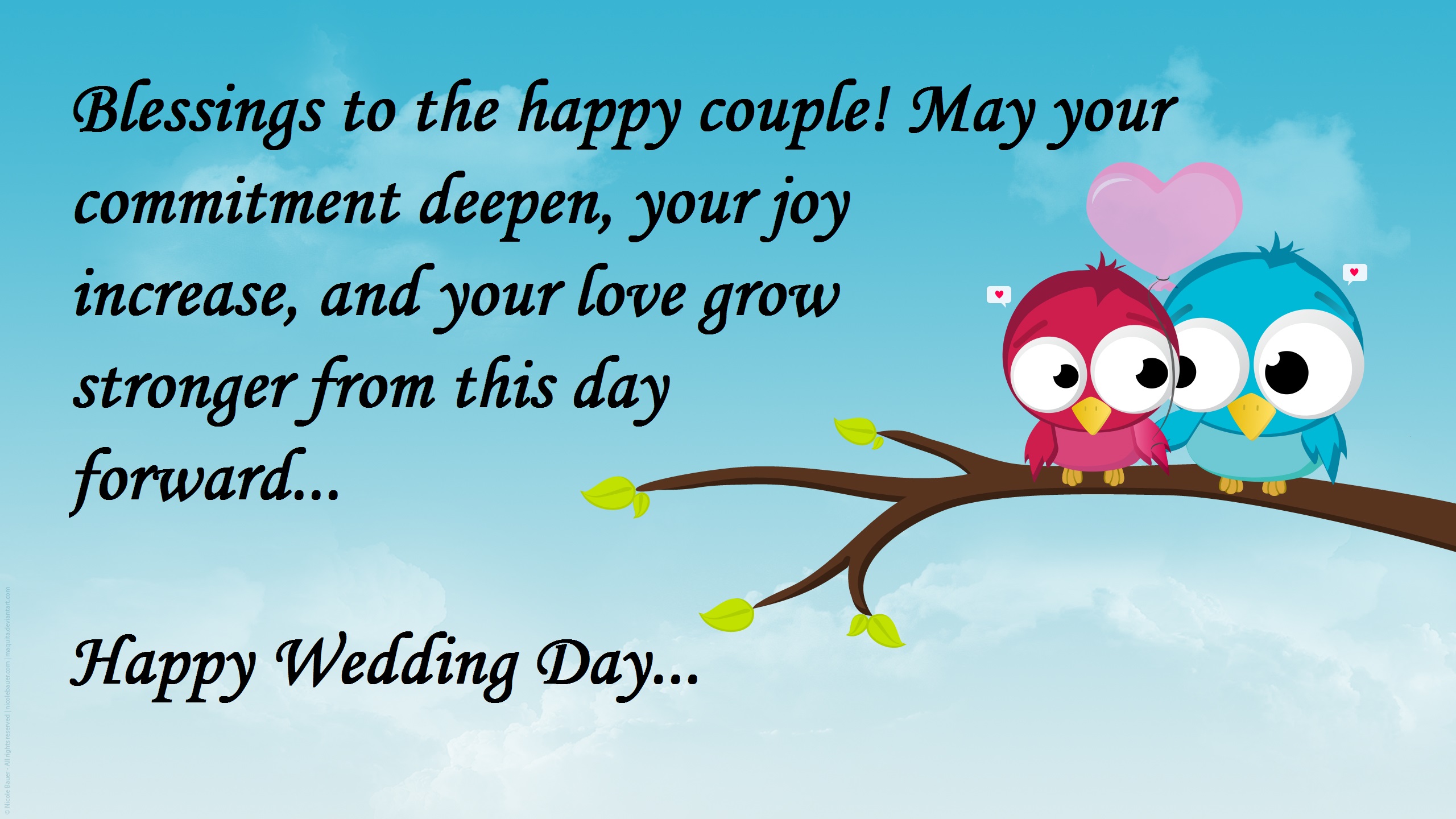 lovely image with wedding wishes