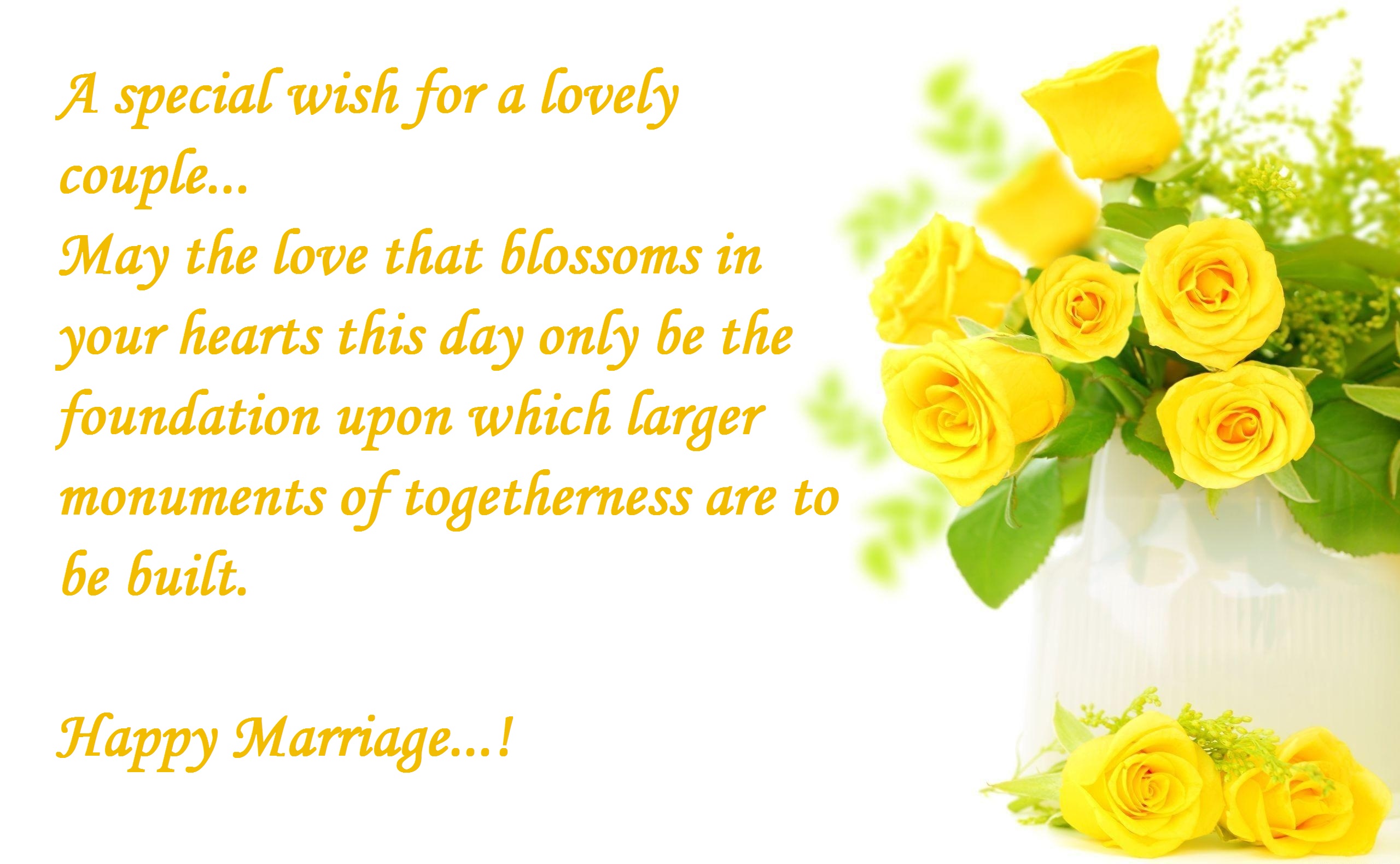 wishes for happy wedding