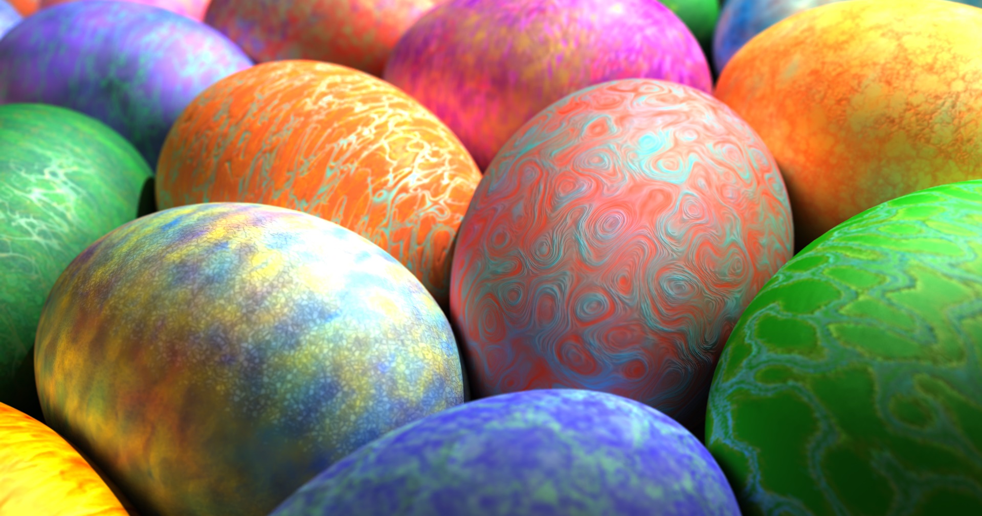 beautiful decorated eggs picture