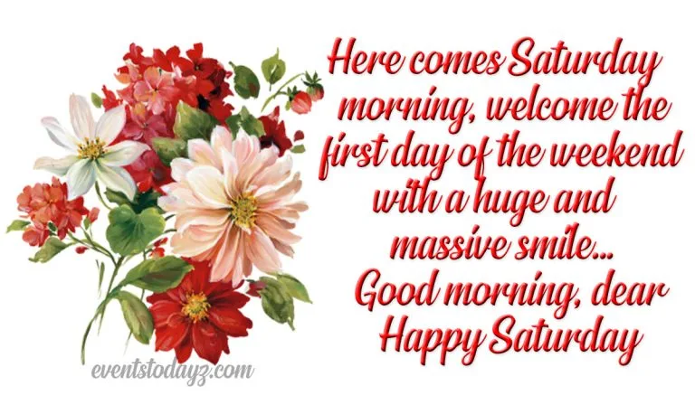 happy saturday wishes image
