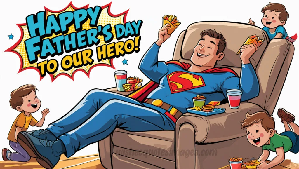 fathers day card super dad image
