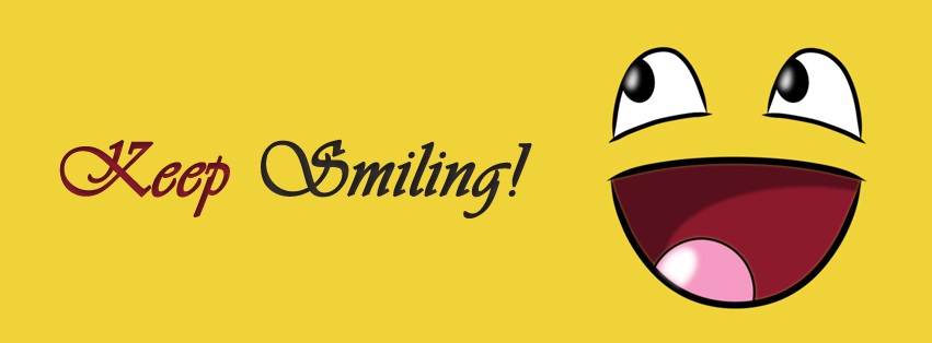 fb cover photo for keep smiling
