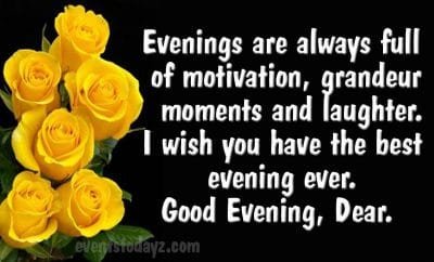 evening quotes image