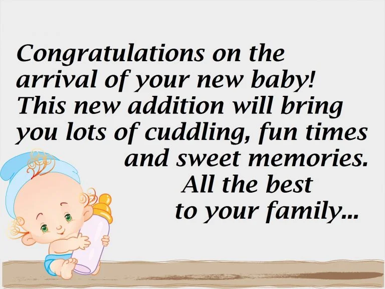 new baby wishes image