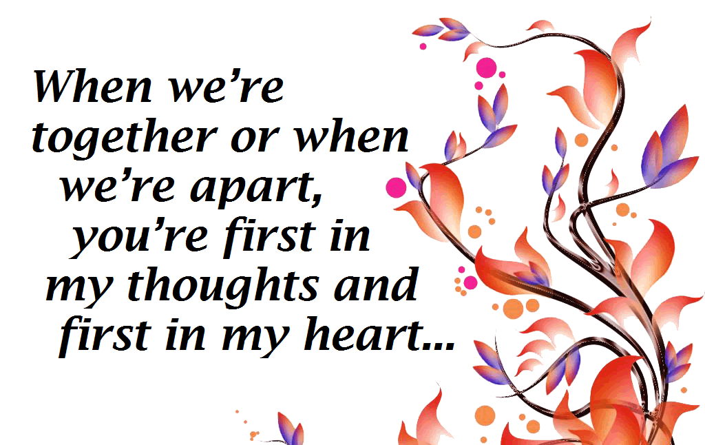 romantic thinking of you quotes