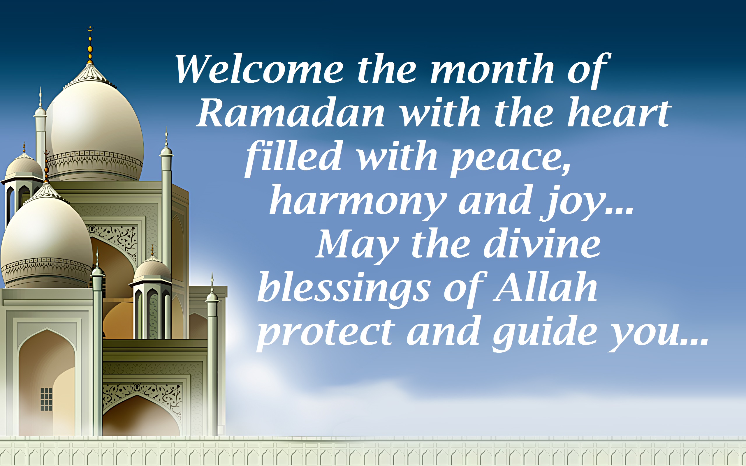 Beautiful Ramadan Greetings, Wishes & Messages Images