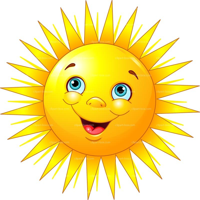 smiling sun clipart image