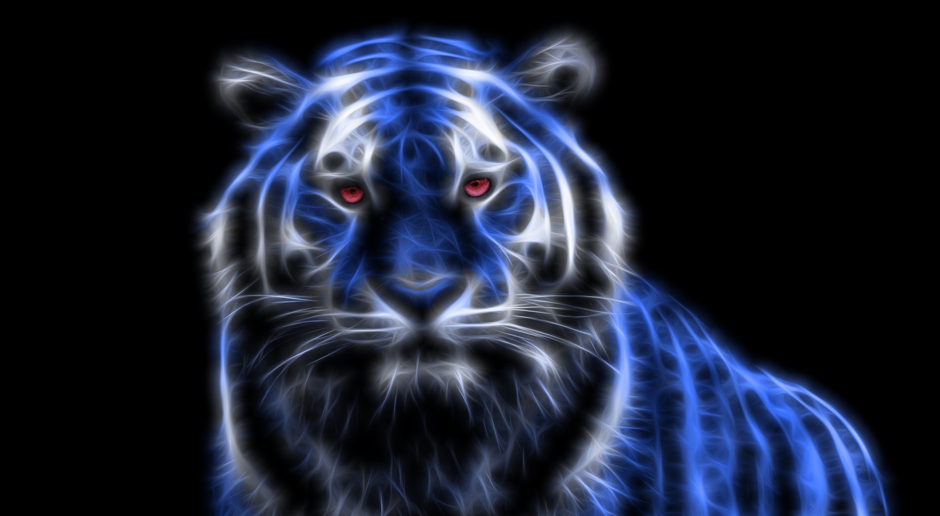 Glowing Tiger wallpaper HD