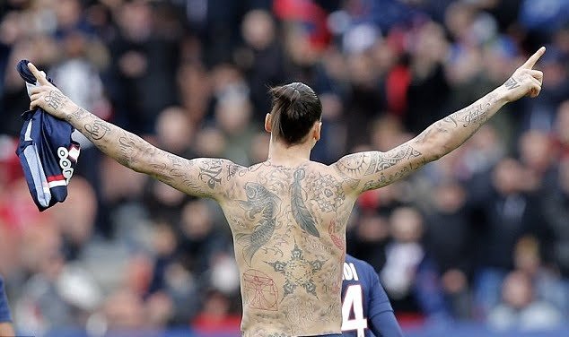 Ibrahimovic Tattoo 2017 images