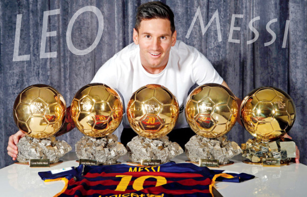 Lionel Messi has five BALLON d'OR awards