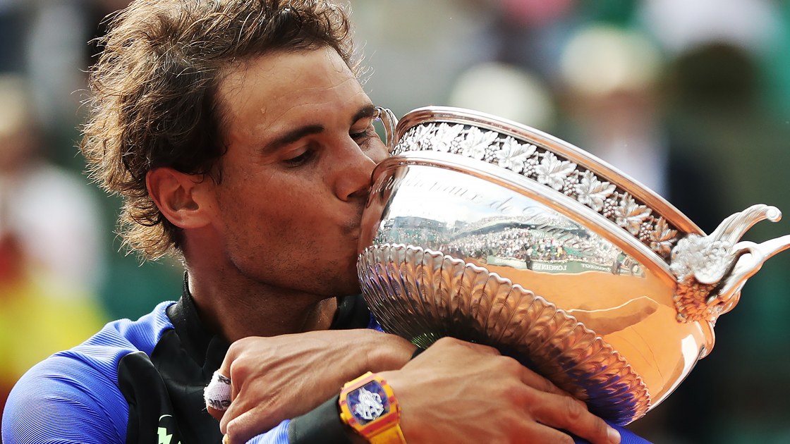 Rafael Nadal wins french open 2017 image