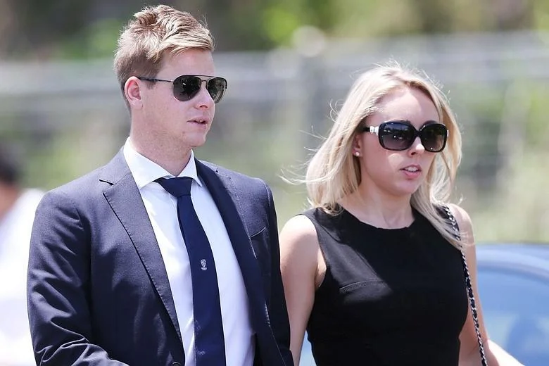 Steve Smith with his wife image 2017