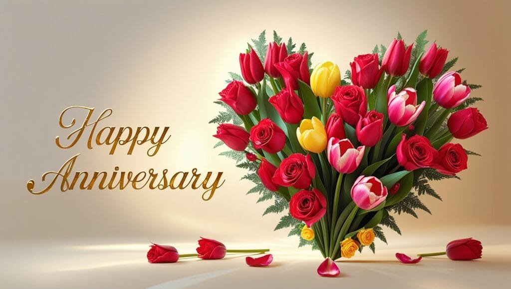 beautiful anniversary card