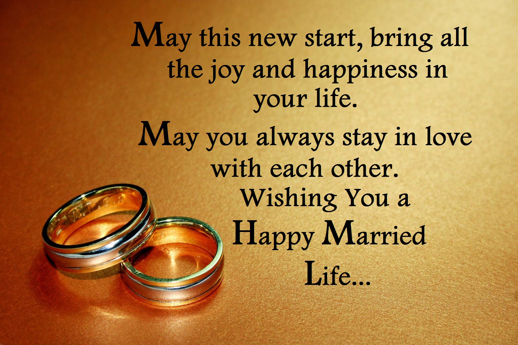 happy married life image