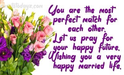 happy married life wishes image