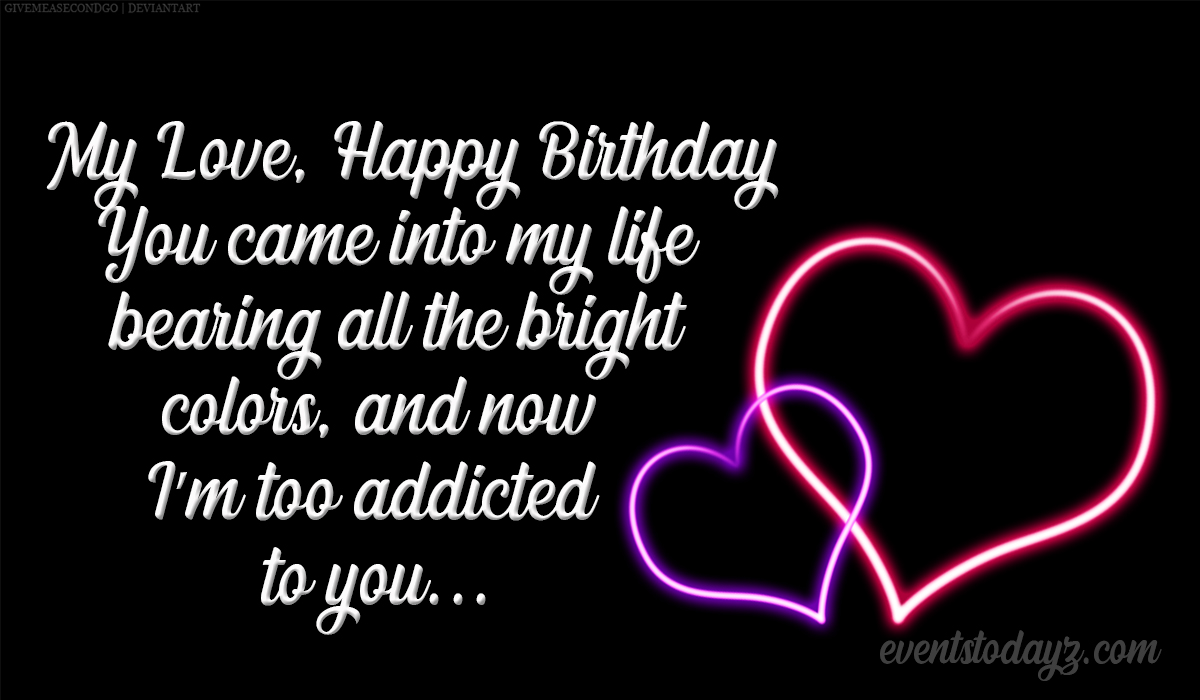 Happy Birthday My Love Images With Wishes, Quotes & Messages