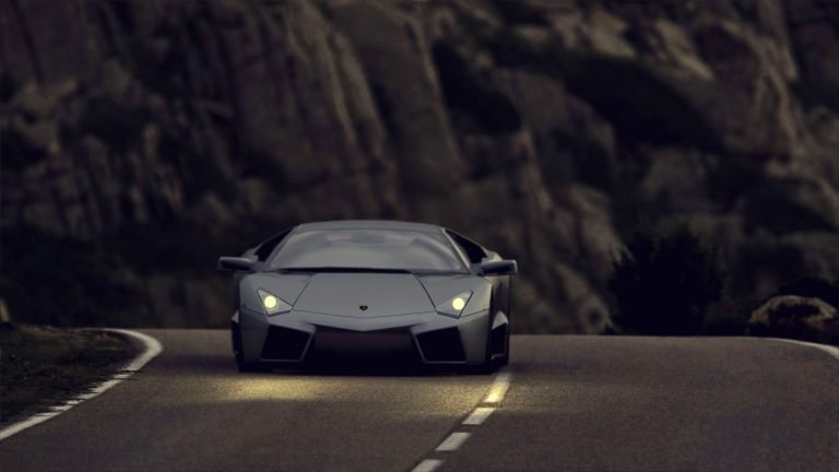 Black Lamborghini hd wallpaper