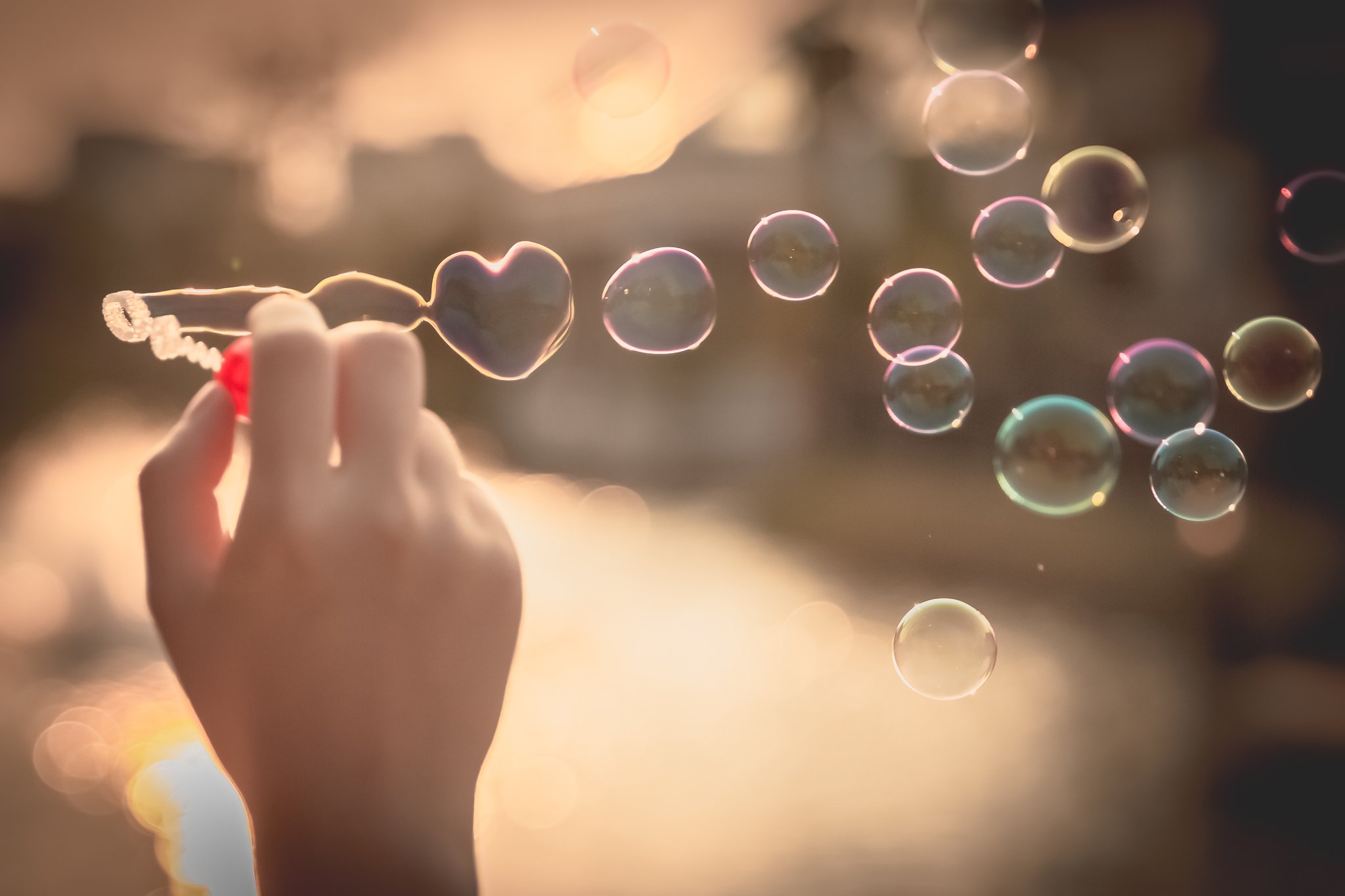 Love heart Bubble Wallpaper