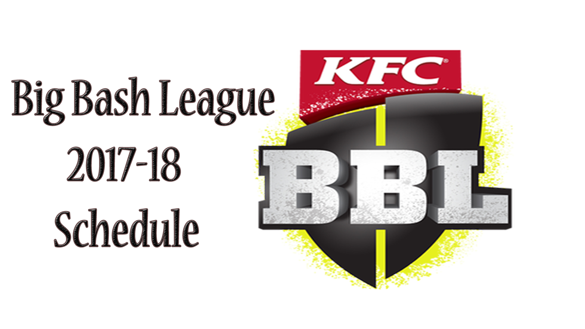Big bash league 2017 schedule image