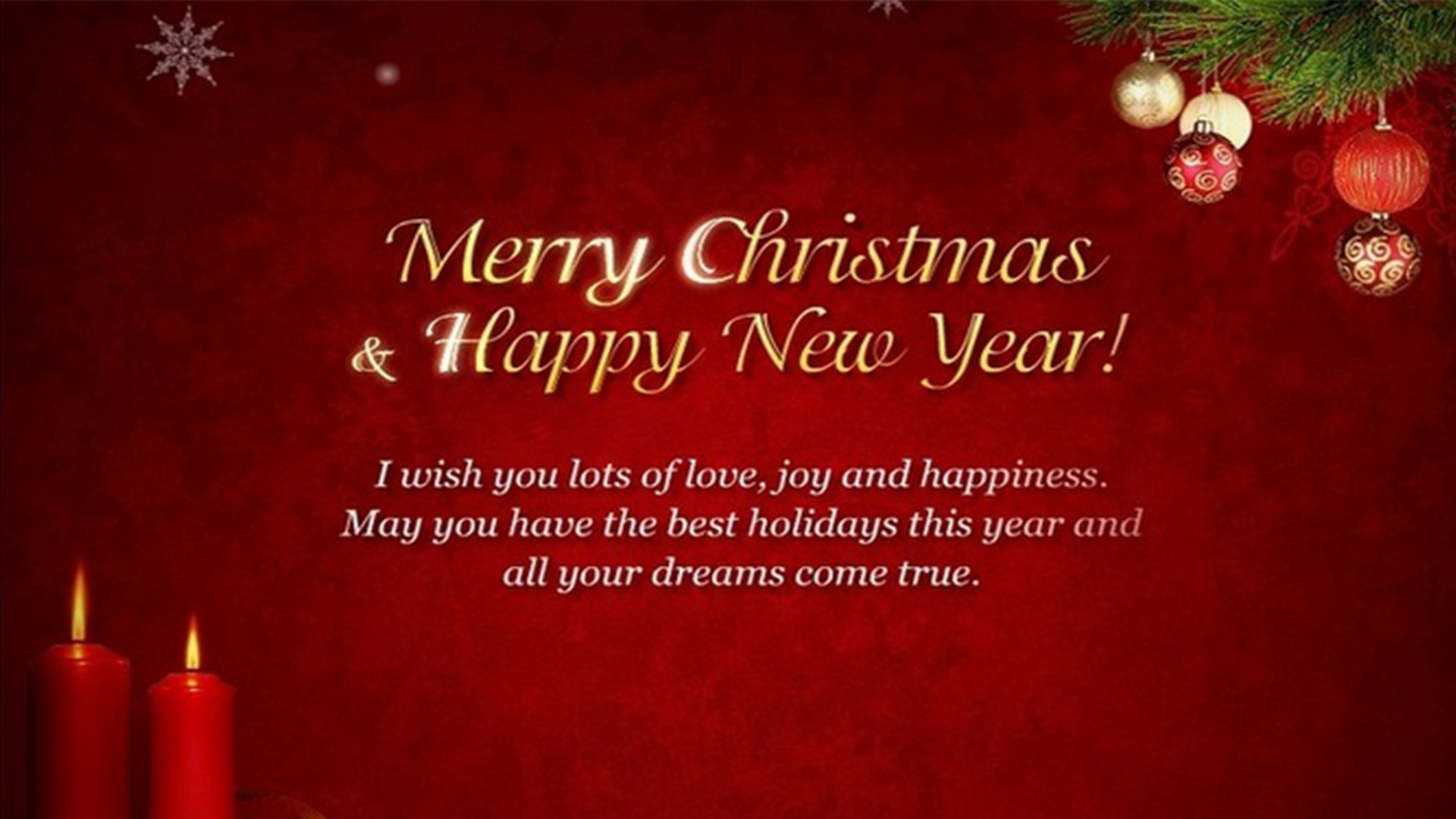 Merry Christmas & Happy New Year hd image