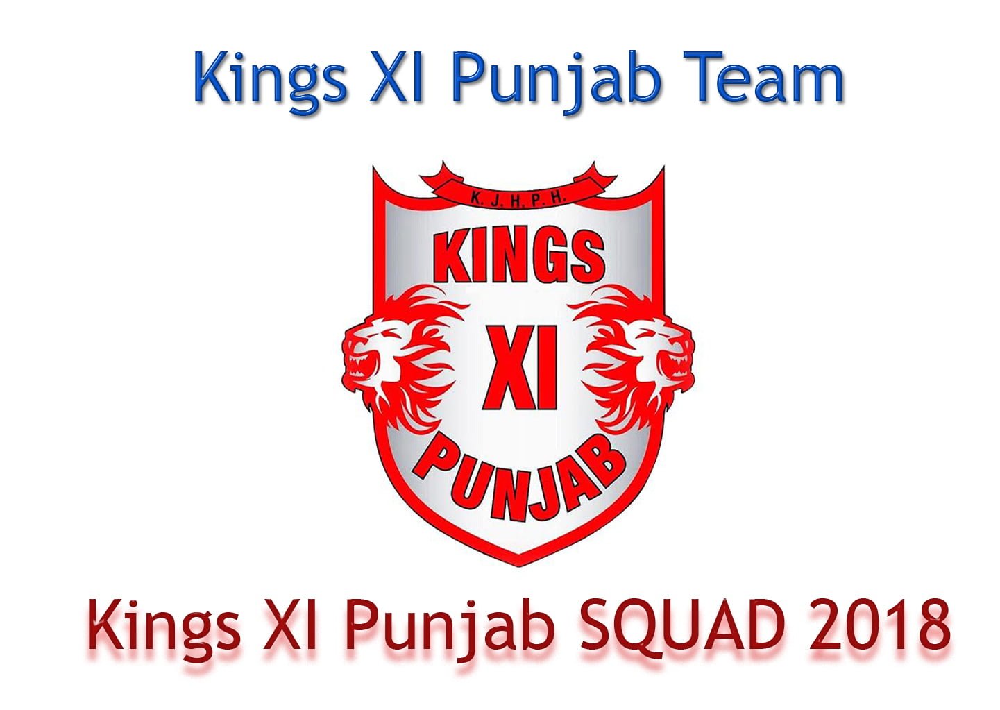 Kings XI Punjab team 2018