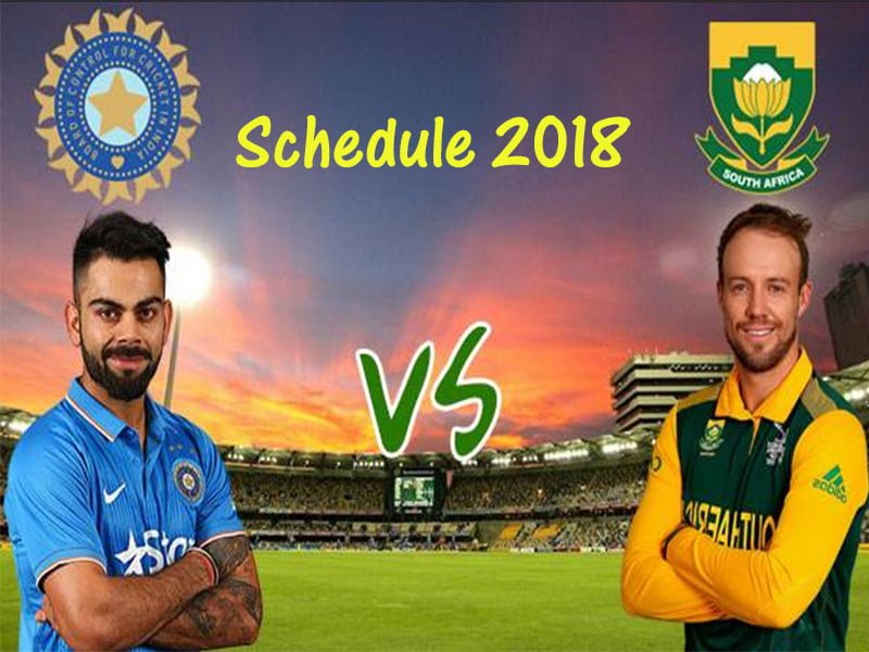 ind vs sa 2018 schedule