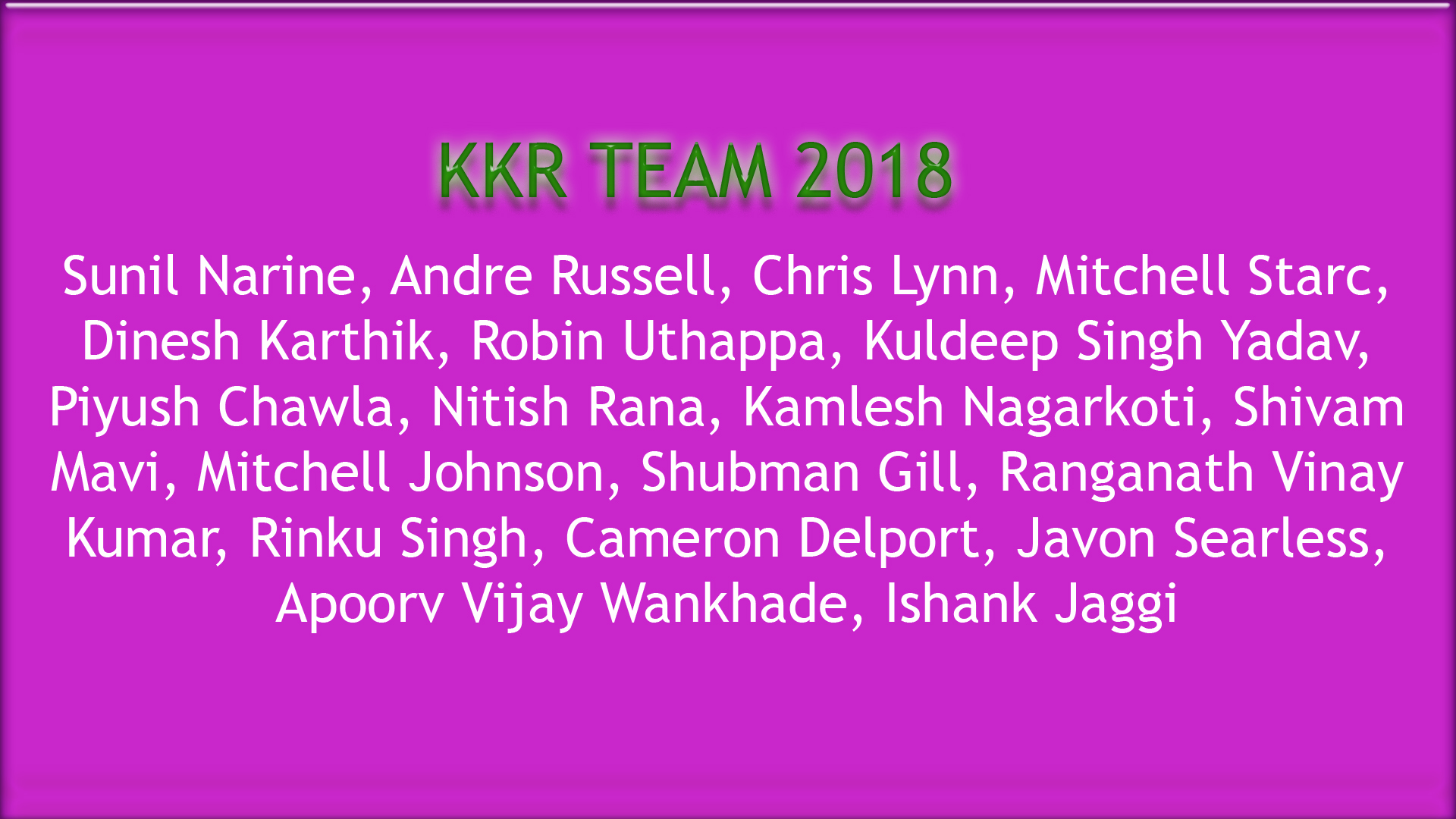 kkr team image 2018